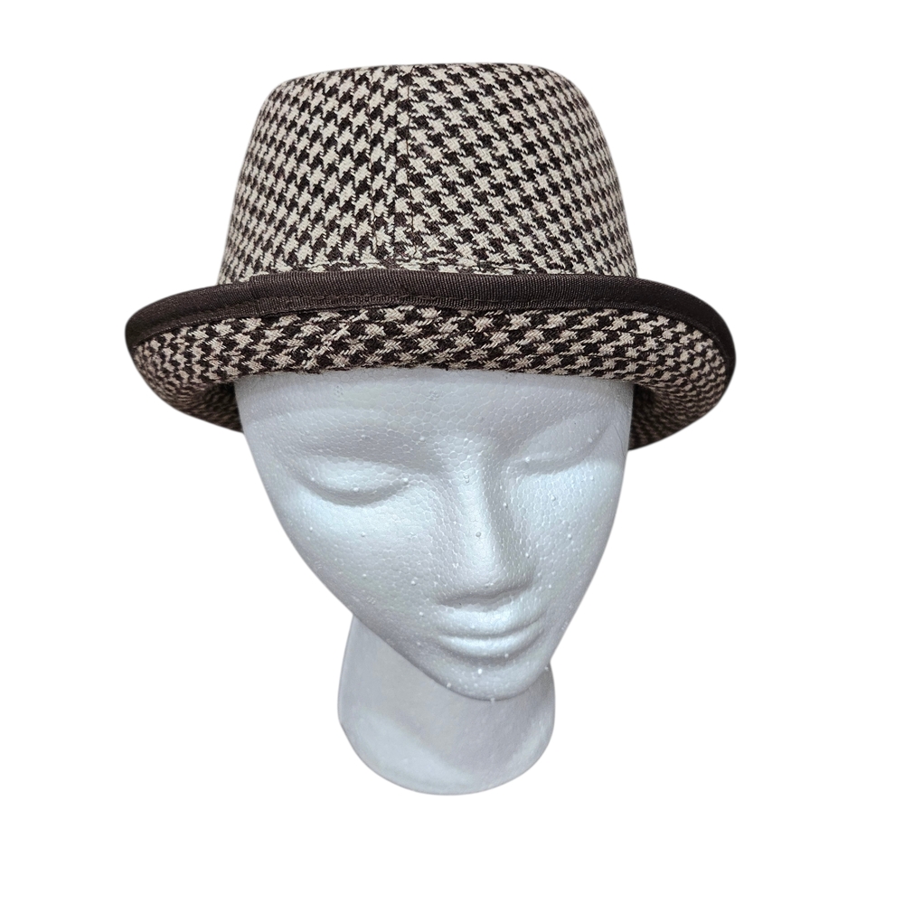Woolrich‎ Brown and Cream Houndstooth Hat
